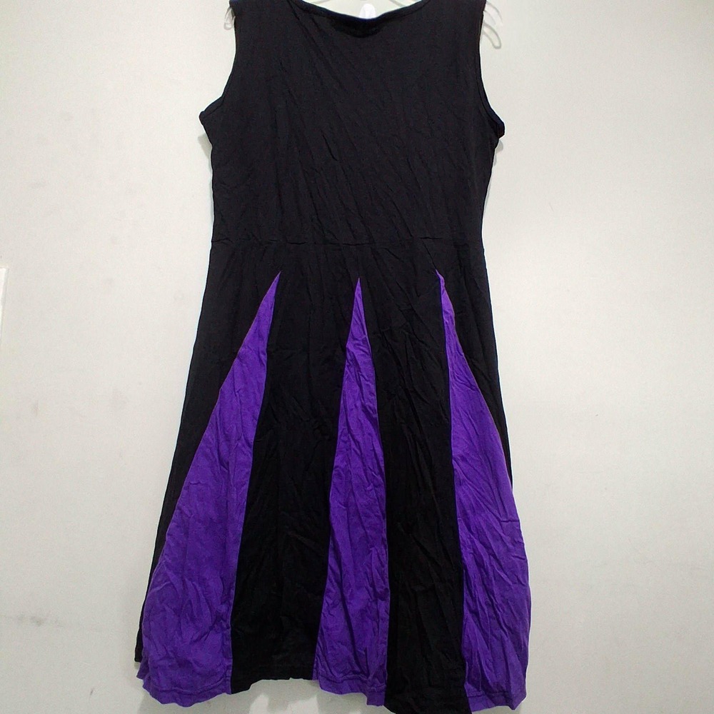 Ruikajia Ursula Dress Black Purple Sleeveless Fit Flare Disneybound XXL